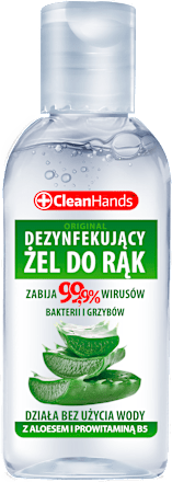 Żel antybakteryjny do rąk z aloesem i prowitaminą B5 CleanHands