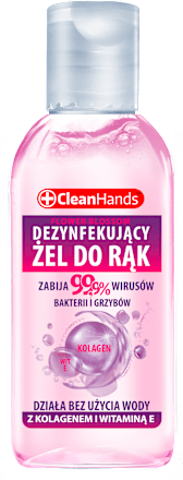 Żel antybakteryjny do rąk z kolagenem i witaminą E CleanHands