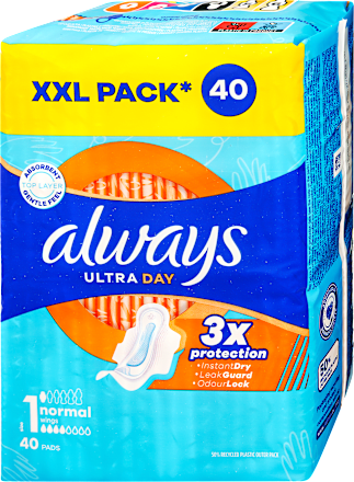 Превръзки Ultra Day с крилца, размер 1 always