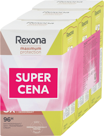 Dámsky krémový antiperspirant Maximum Protection Stress Control - 3x45 ml Rexona