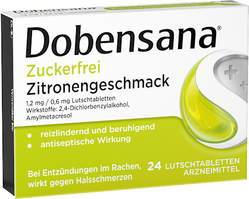 zuckerfrei Zitronengeschmack Lutschtabletten Dobensana