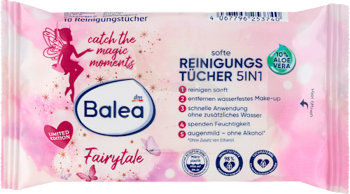 Fairytale 5u1 maramice za čišćenje lica - putno pakovanje Balea