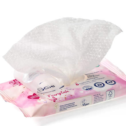 Blage vlažne maramice za čišćenje lica 5u1 Fairytale, putna ambalaža Balea