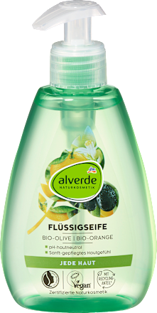 Sapone liquido all'oliva e arancia bio alverde
