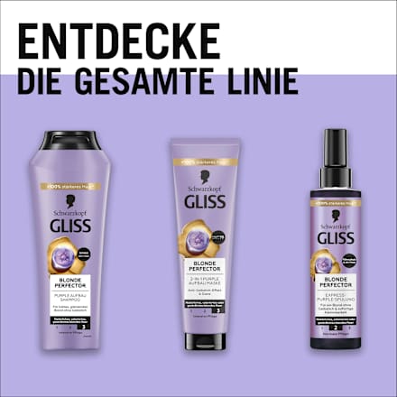 Sprüh-Conditioner Express-Purple Blonde Perfector Schwarzkopf GLISS