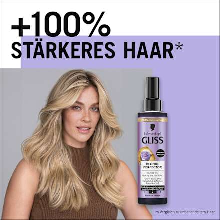 Sprüh-Conditioner Express-Purple Blonde Perfector Schwarzkopf GLISS