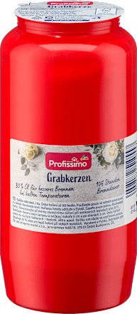 Grabkerze Nr.7 rot Profissimo