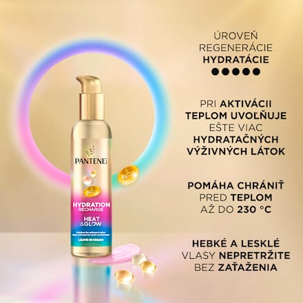 Krém na ochranu vlasov pred teplom Hydration Recharge PANTENE PRO-V
