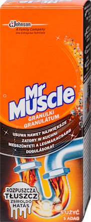 Lefolyótisztító granulátum Mr. Muscle