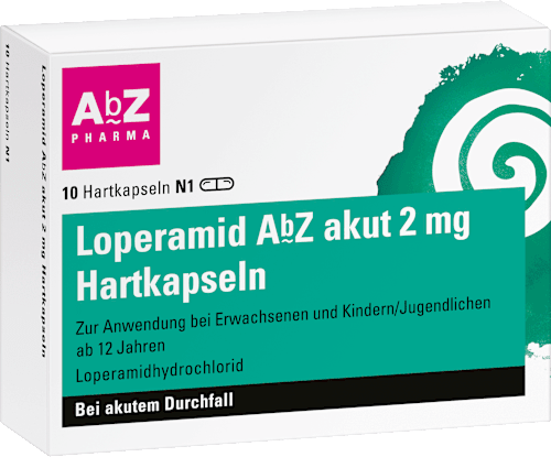 AbZ Pharma Loperamid AbZ akut 2 mg Hartkapseln AbZ Pharma