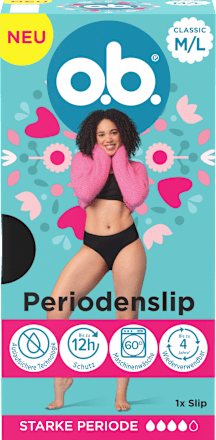 Periodenunterwäsche schwarz, Gr. M/L o.b.