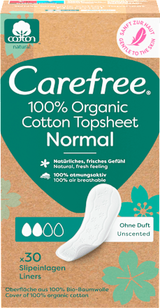 Slipeinlagen Organic Cotton Normal Carefree