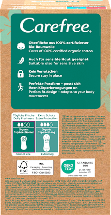 Slipeinlagen Organic Cotton Normal Carefree