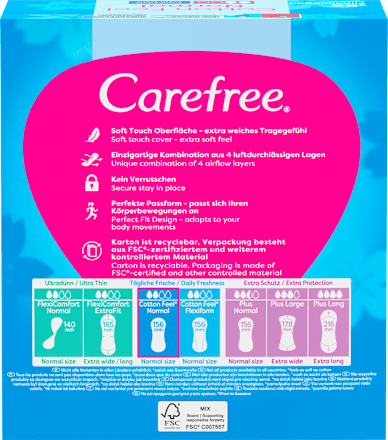 Slipeinlagen Cotton Feel Normal Frischeduft Carefree