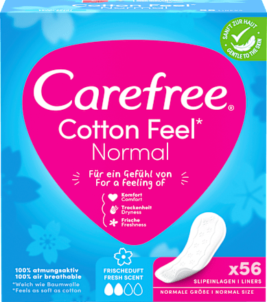 Slipeinlagen Cotton Feel Normal Frischeduft Carefree