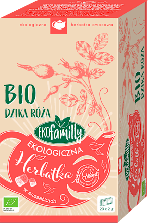 Herbata owocowa Dzika róża BIO (20 x 2 g) EKOfamilly