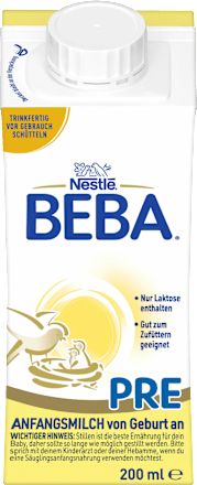 Anfangsmilch Pre trinkfertig von Geburt an Nestlé BEBA