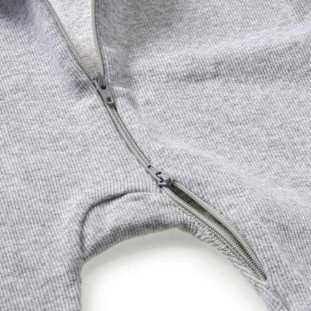 Schlafanzug mit Ripp-Struktur, grau, Gr. 74/80 ALANA