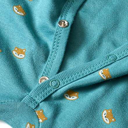 Schlafanzug mit Fuchs-Muster, blau, Gr. 62/68 ALANA