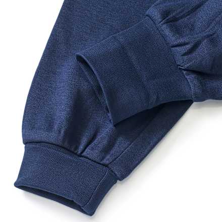 Set mit Wickelbody & Hose mit Weihnachts-Muster, blau, Gr. 50/56 ALANA