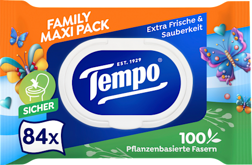 Feuchtes Toilettenpapier Family Maxi Pack Tempo