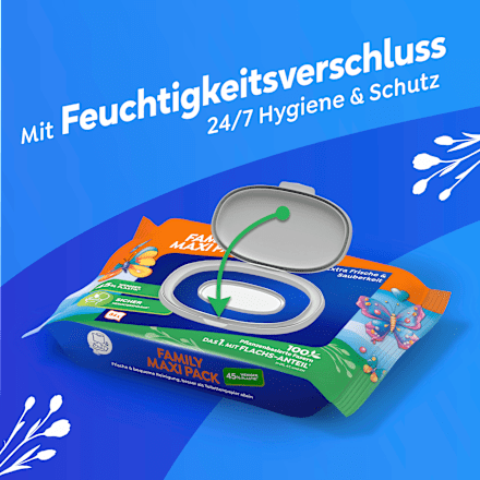 Feuchtes Toilettenpapier Family Maxi Pack Tempo