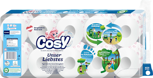 Toilettenpapier weiß 3-lagig Cosy
