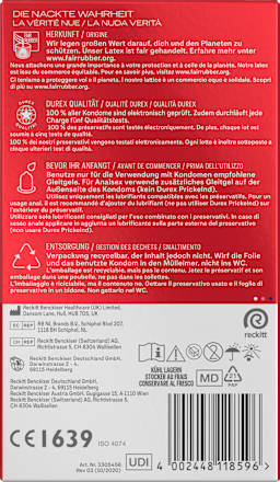 Kondome Gefühlsecht Slim Fit Durex