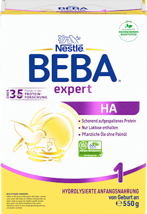 Anfangsmilch Expert HA1 von Geburt an Nestlé BEBA