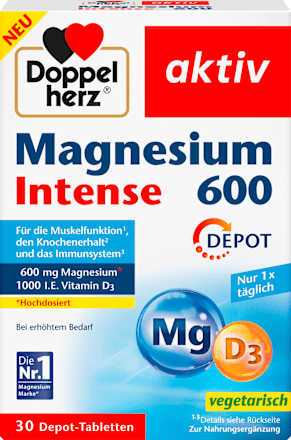 Magnesium Intense 600 + Vitamin D3 Tabletten 30 St Doppelherz