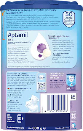 Anfangsmilch HA1 von Geburt an Aptamil