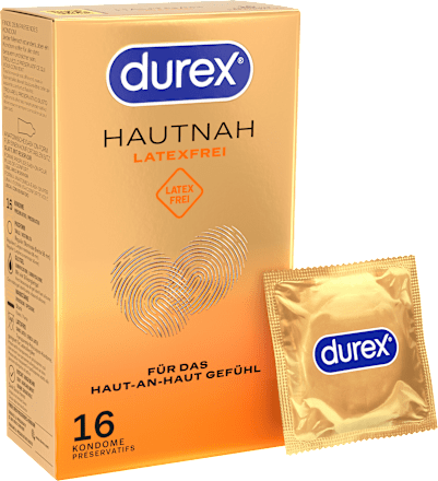 Kondome Hautnah, latexfrei, Breite 56mm Durex