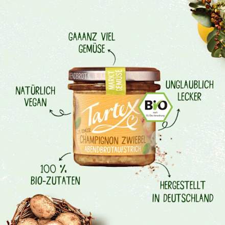 Brotaufstrich, Champignon Zwiebel Tartex