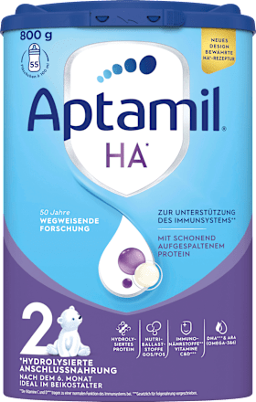 Folgemilch 2 HA  nach dem 6. Monat Aptamil