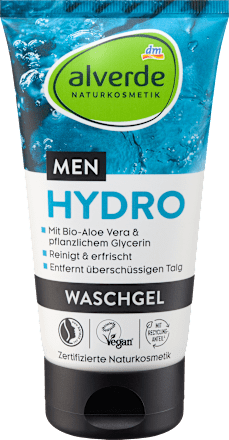 Gel detergente viso e corpo Hydro alverde MEN