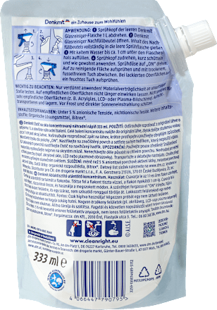 Detergente concentrato per vetri, formato ricarica Denkmit