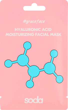 Mască facială hidratantă cu Acid Hialuronic soda
