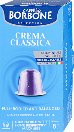 Kapszulás kávé Crema Classica, 10 kapszula Caffé Borbone