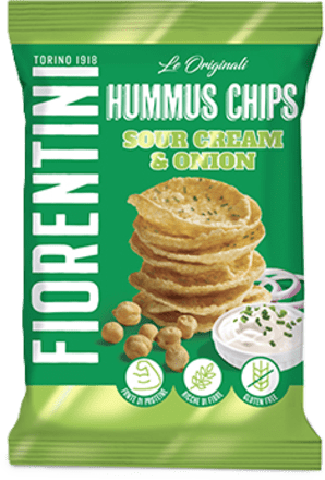 Chips di ceci con sour cream e onion FIORENTINI