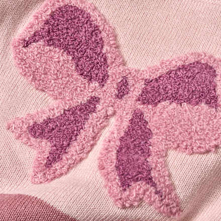 Pullover aus Strick mit Schleifen-Motiv, rosa, Gr. 80 ALANA