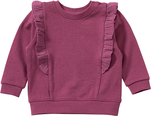 Sweatshirt mit Rüschen, lila, Gr. 80 ALANA
