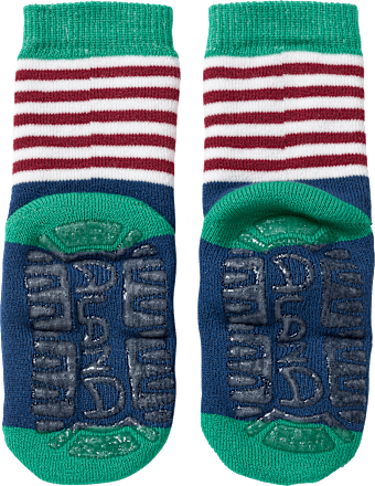 Stoppersocken mit Weihnachts-Motiv, blau & grün, Gr. 25/26 ALANA