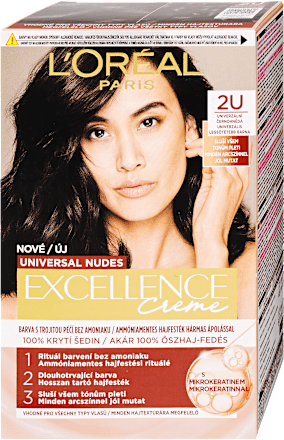 Tartós hajfesték, sötétbarna 2U L'ORÉAL PARiS EXCELLENCE Creme