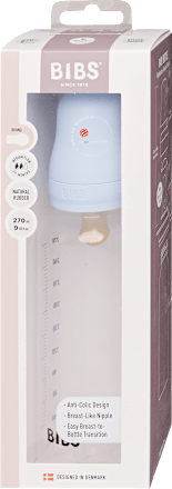 Cumisüveg szett, 270 ml, pasztellkék BIBS