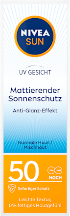 Sonnencreme Gesicht mattierend LSF 50 NIVEA SUN