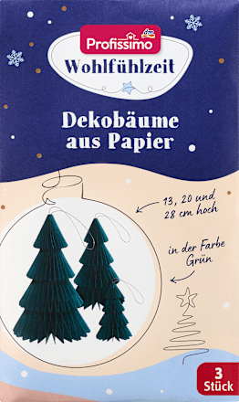 Okrasna drevesca iz papirja, več različic Profissimo