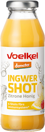 Ingwer Shot Zitrone-Honig Voelkel