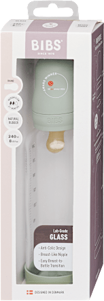 Cumisüveg szett, 240 ml, zsálya BIBS