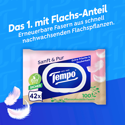 Feuchtes Toilettenpapier Parfümfrei Tempo