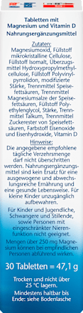 Magnesium Intense 600 + Vitamin D3 Tabletten 30 St Doppelherz